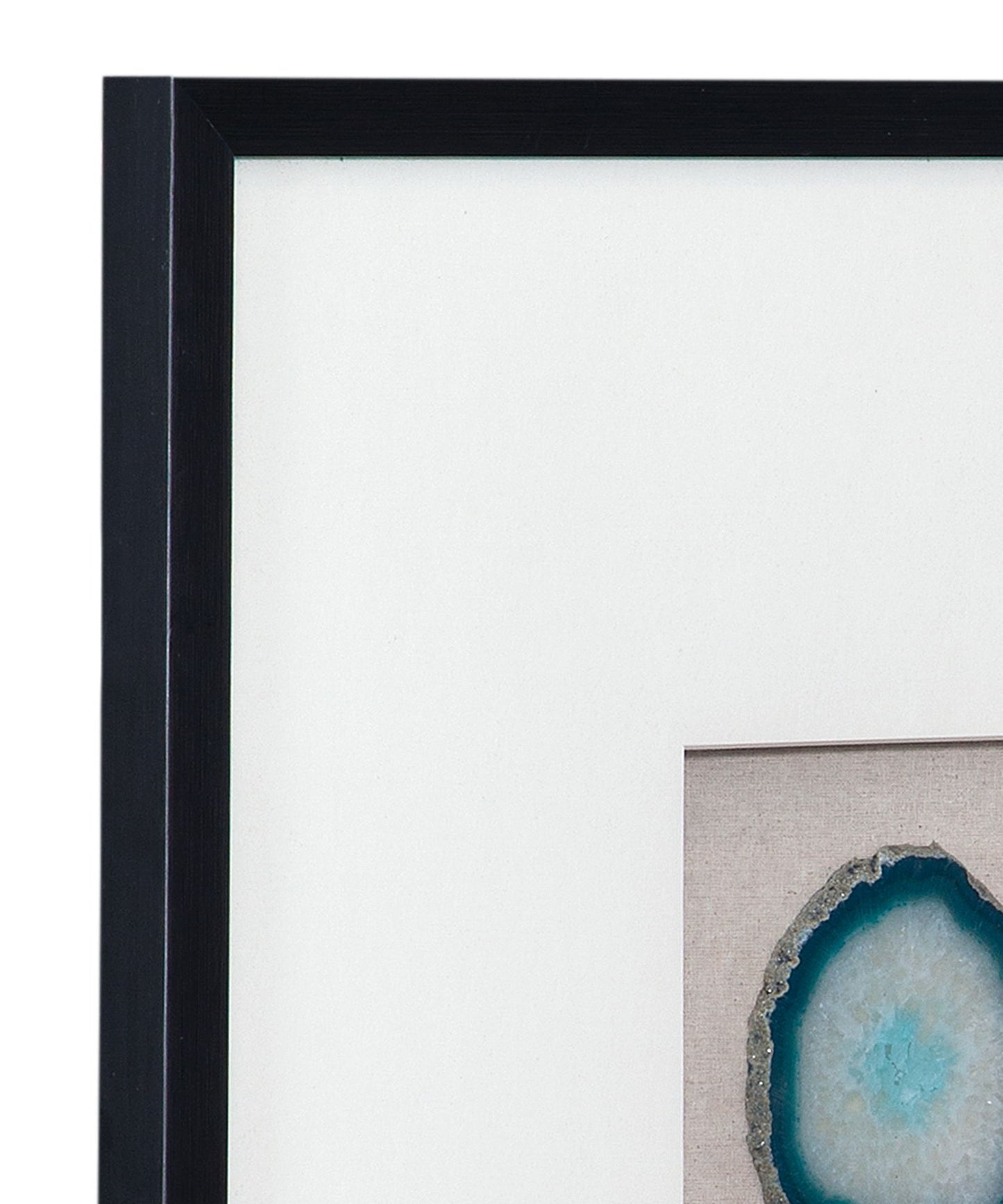 Crystal Geode Wall Art - Blue / White