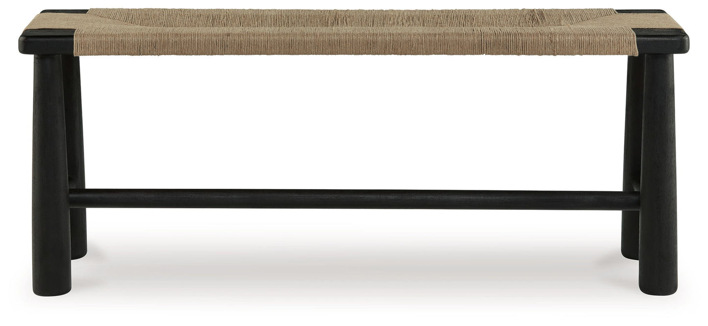 Acerman - Accent Bench - Black / Natural