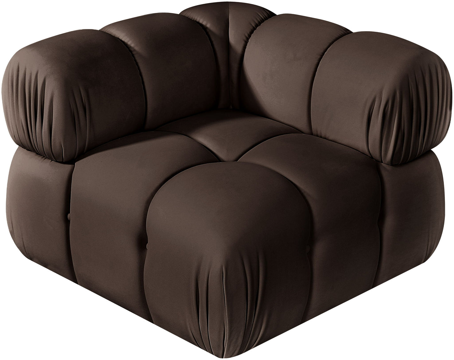 Orin - Velvet Performance Fabric Upholstered Modular Corner Chair