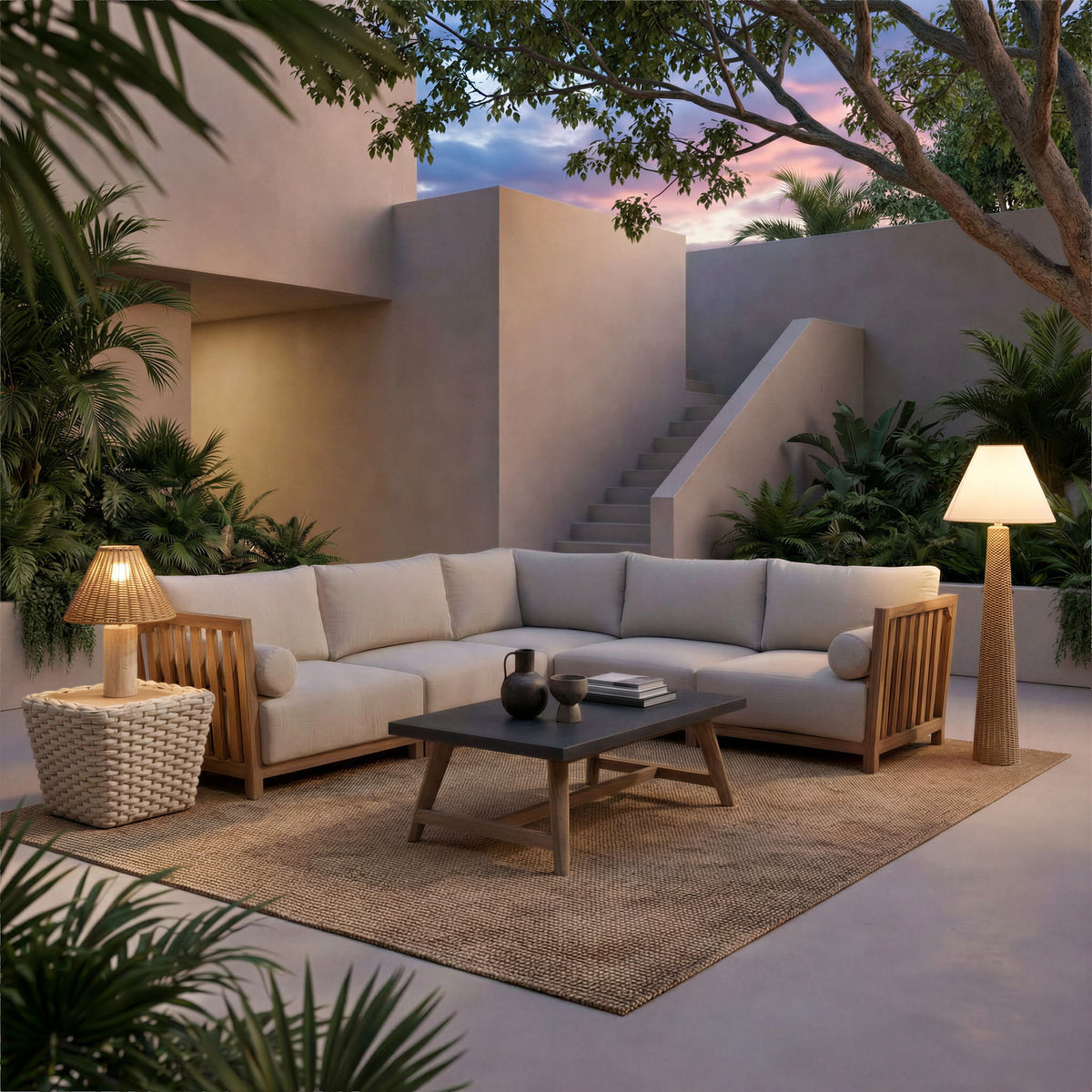 Dert - Outdoor Coffee Table - Gray