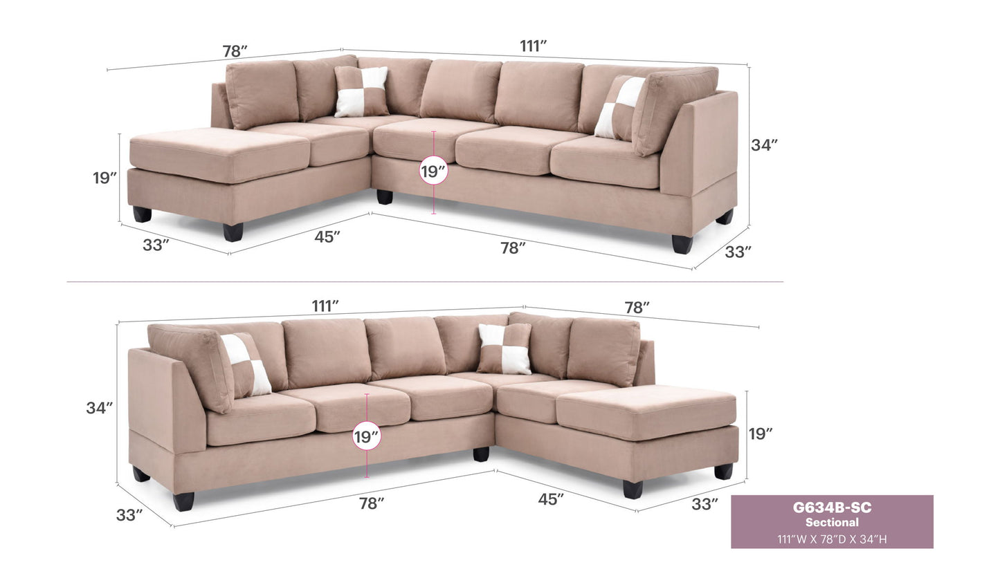 Glory Furniture - Malone - Sectional