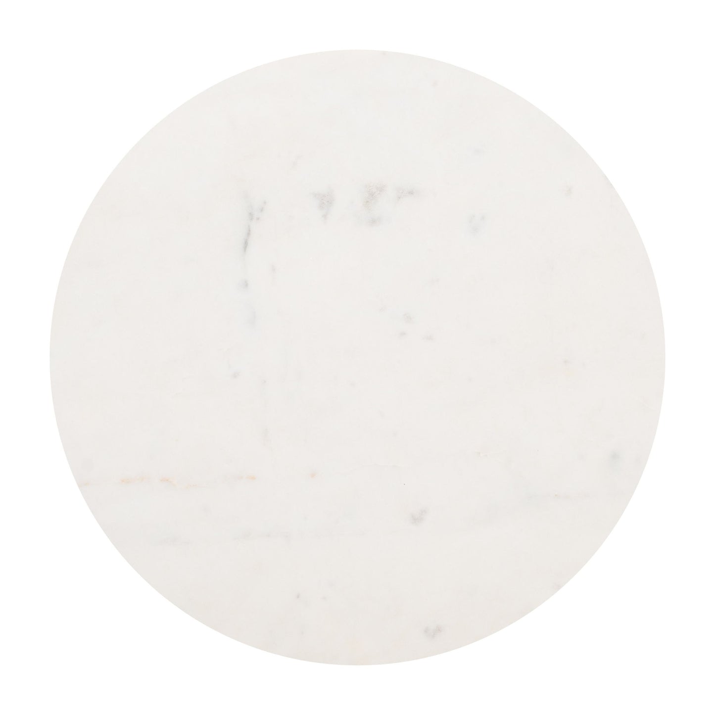 Ophelia - Side Table - White / Brass