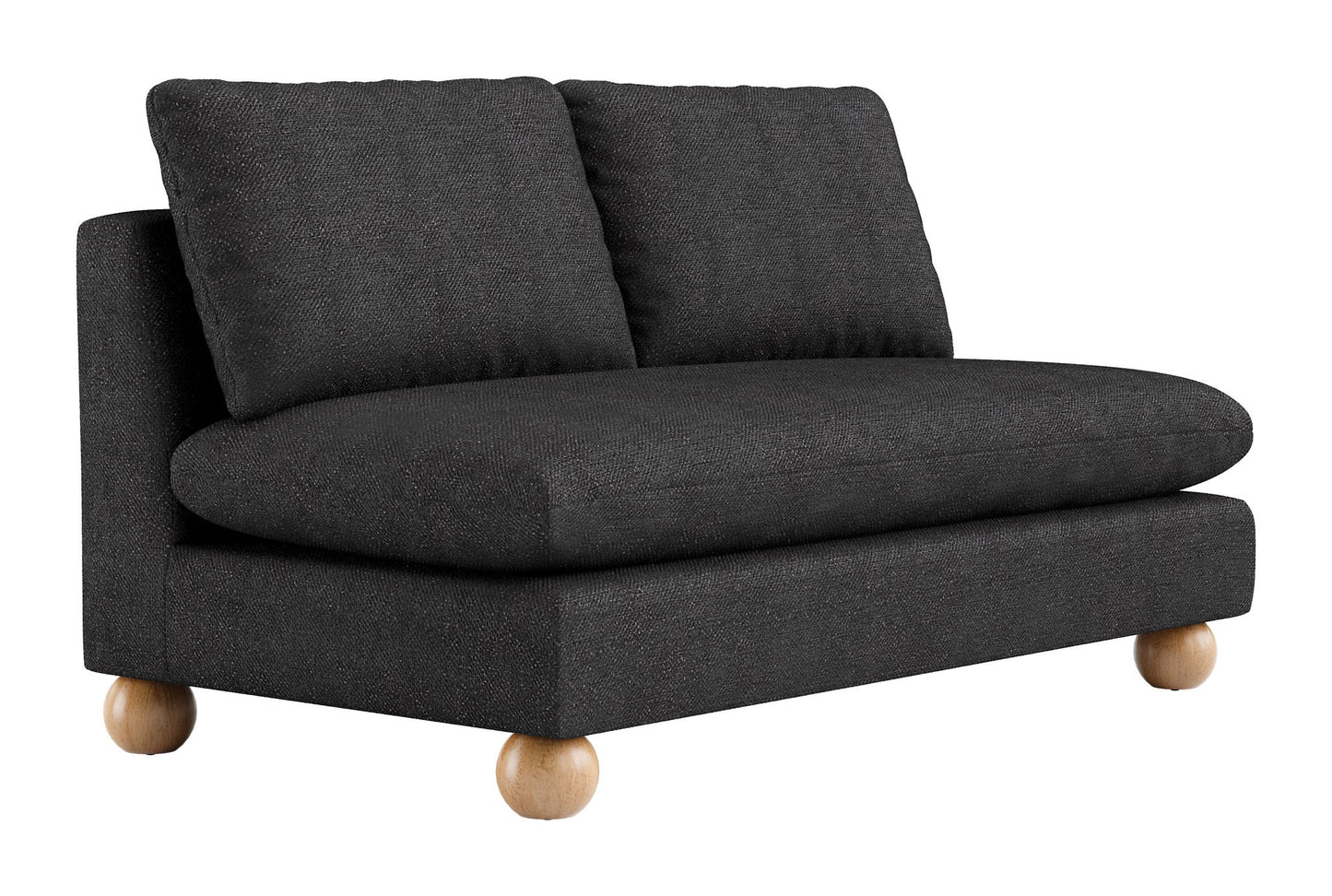 Minze - Loveseat - Black