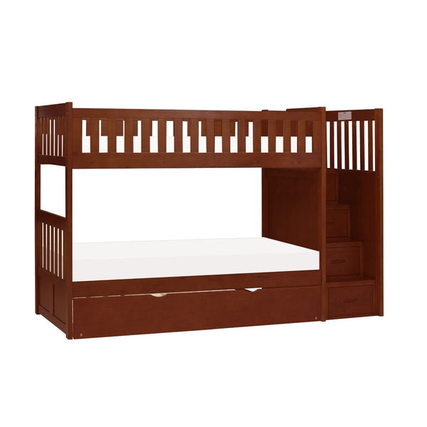 Rowe Twin/Twin Step Bunk Bed with Twin Trundle