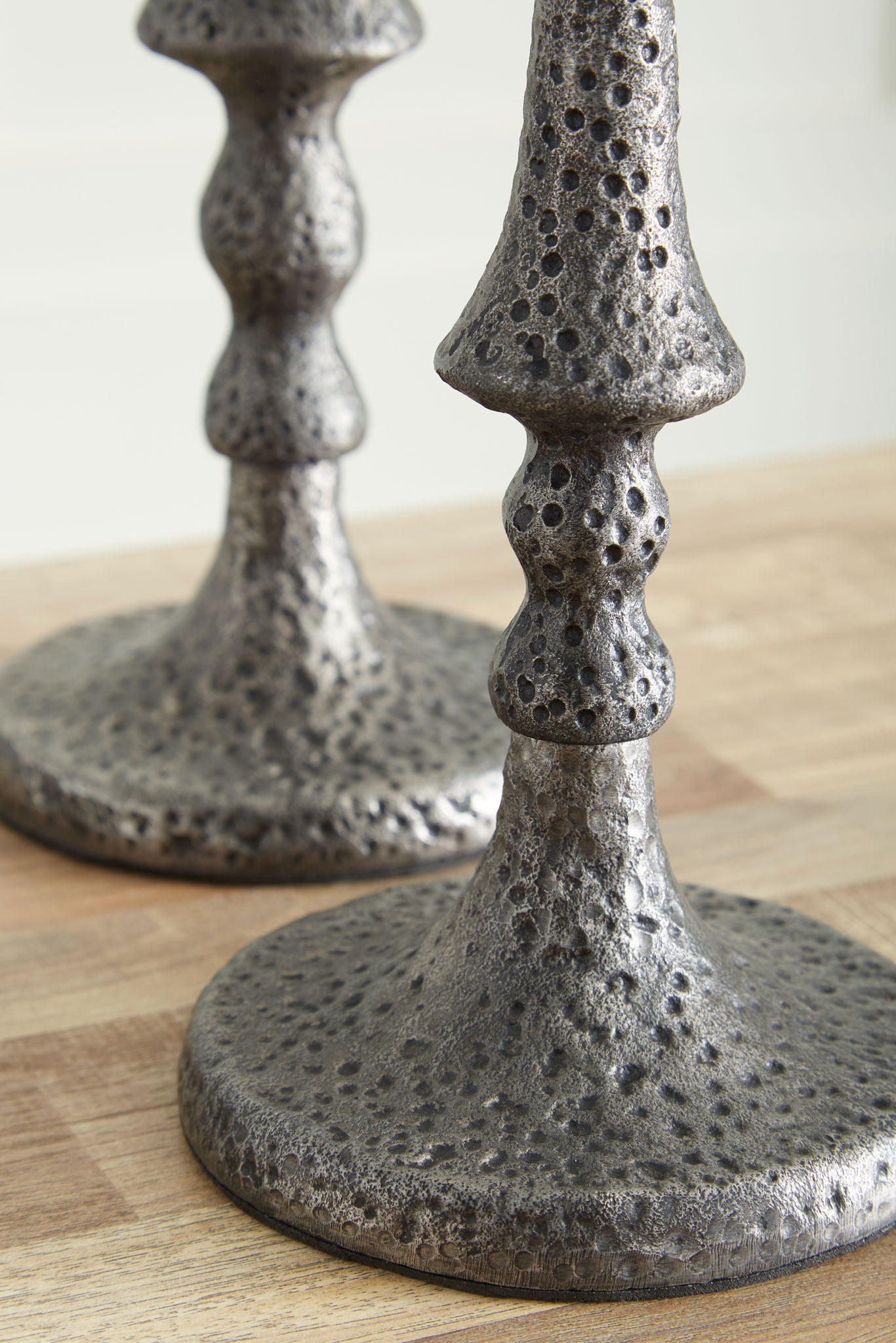 Eravell - Candle Holder Set (Set of 3) - Pewter Finish