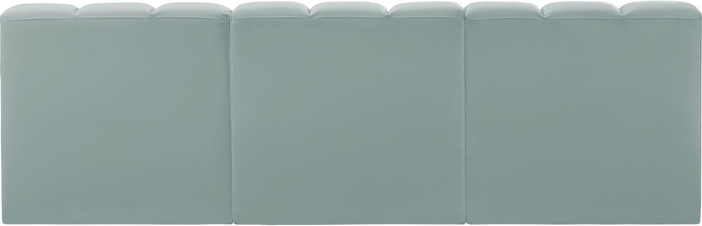 Arc - Faux Leather 3 Seats Modular Sofa