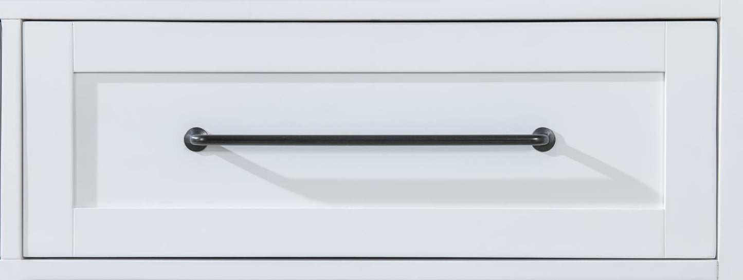 Horizons - 5 Drawers Chest - Pure White / Natural Oak
