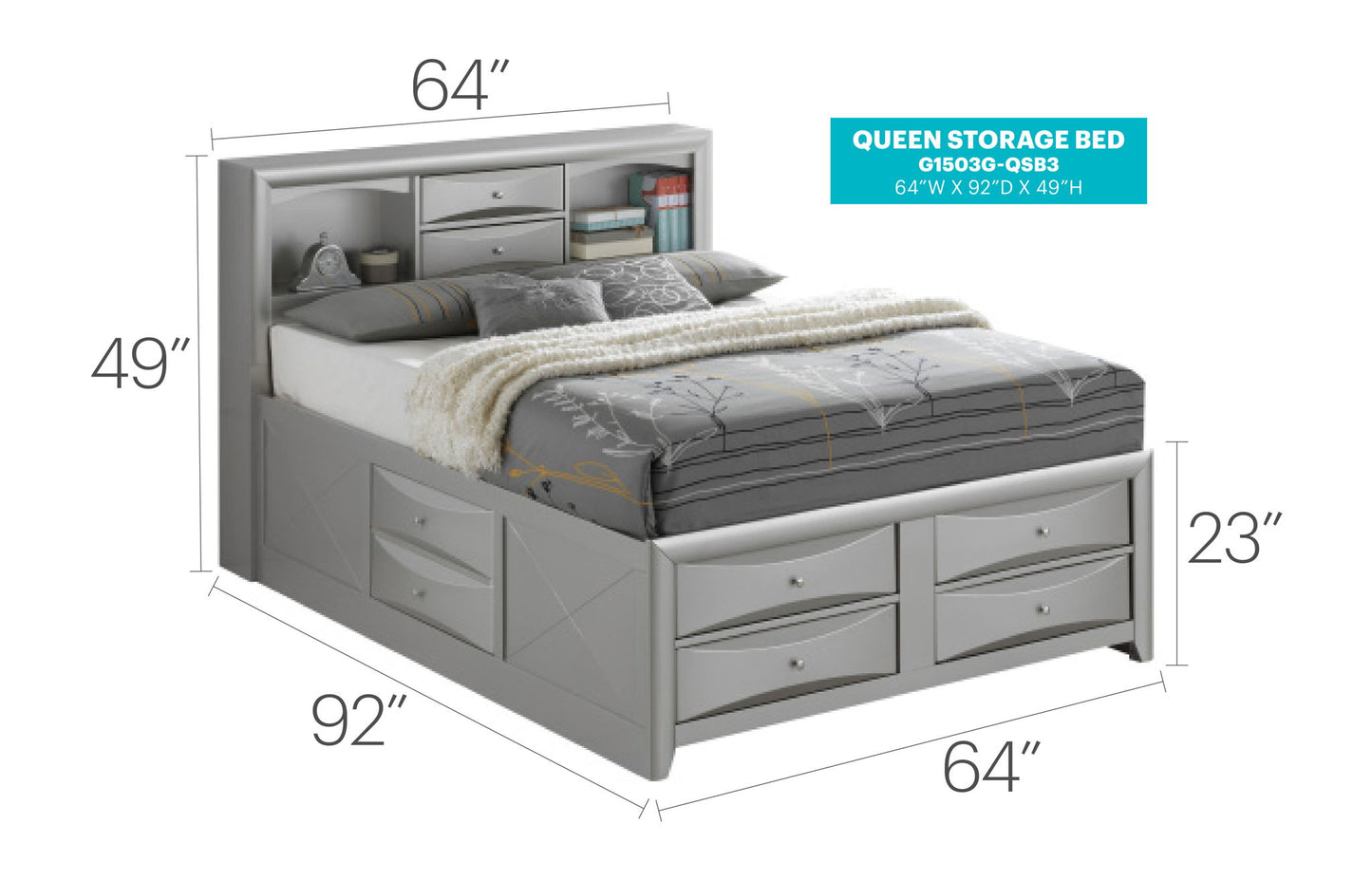 Glory Furniture - Marilla - Storage Bed