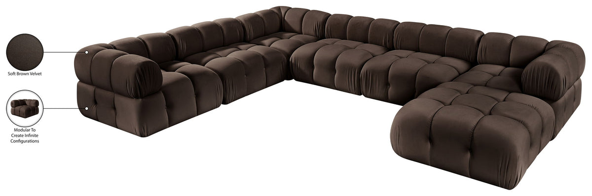 Orin - 7 Piece Modular Sectional (3 Modular Chairs, 3 Corner Chairs & Ottoman)