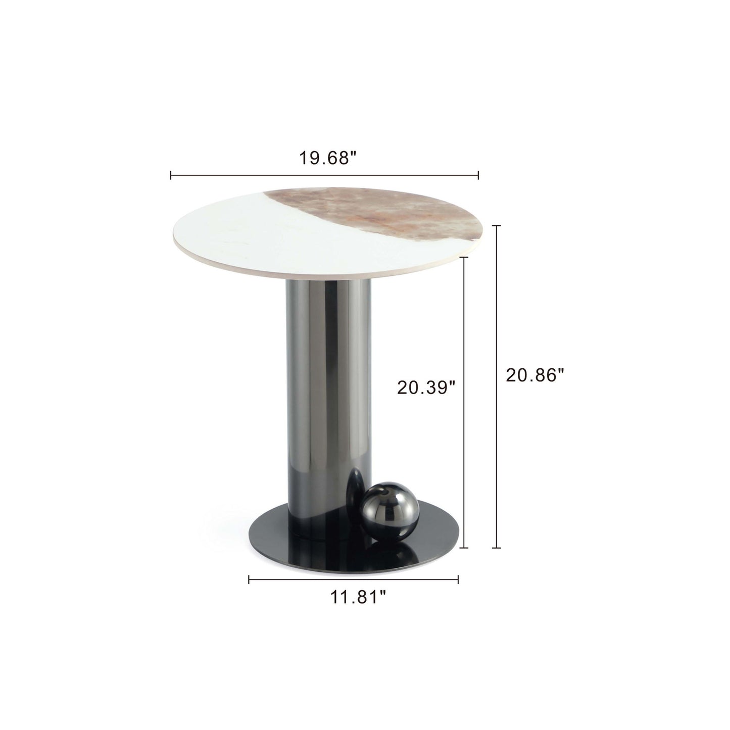 Laurel - End Table - Black