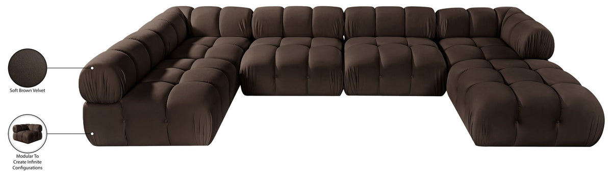 Orin - 6 Piece Modular Sectional (3 Modular Chairs, 2 Corner Chairs & Ottoman)