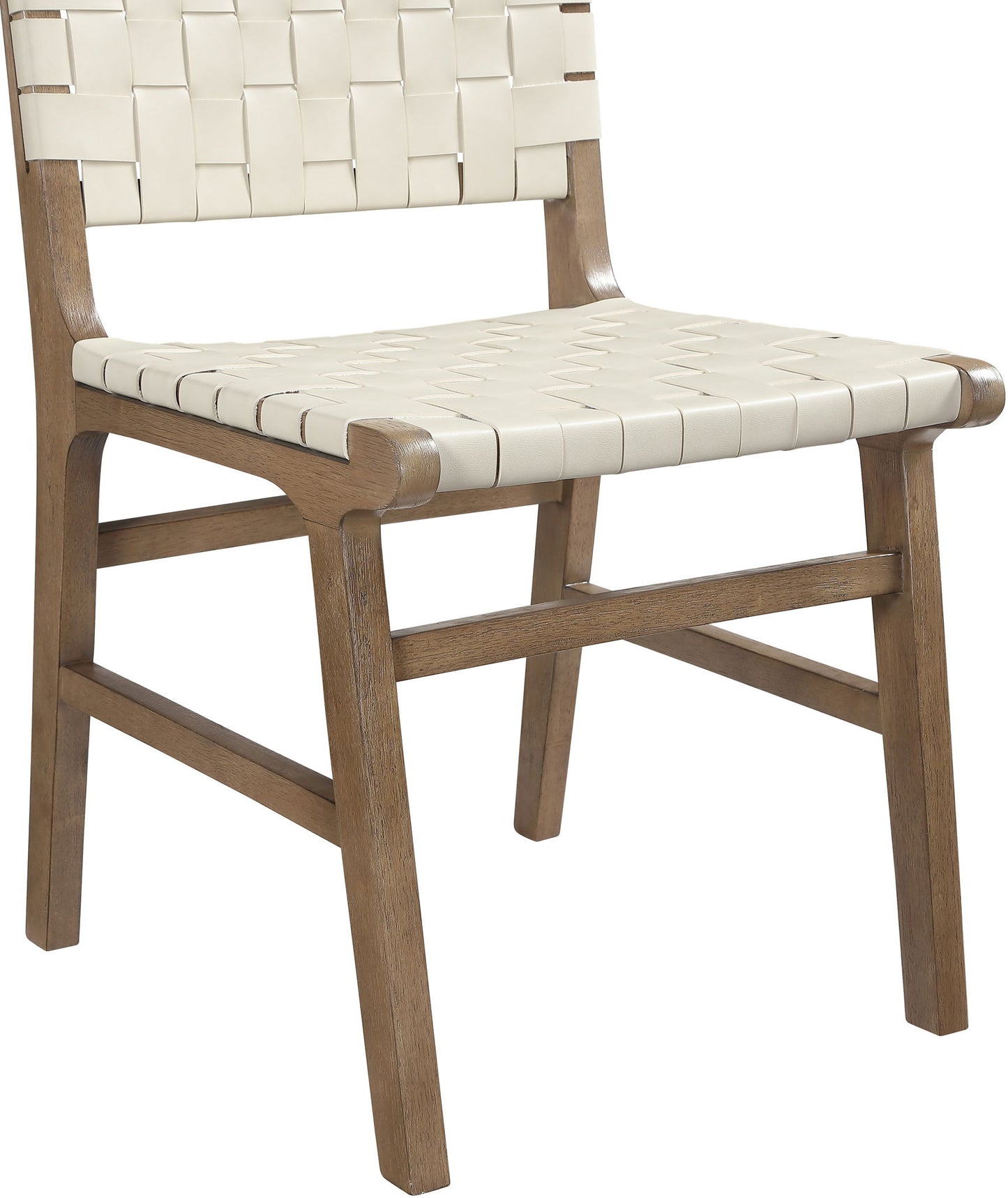 Entwine - Vegan Leather Upholstered Dining Chair - Painted Brown