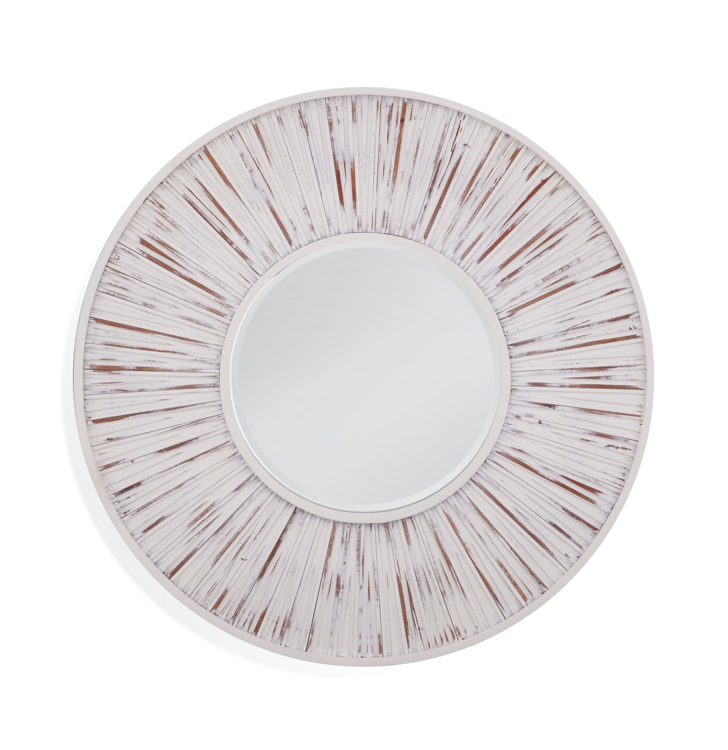 Ojos - Round Wall Mirror - White