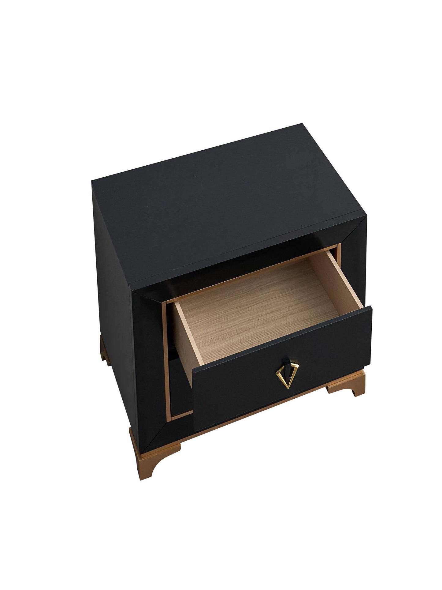 Kramer - Nightstand - Black / Gold
