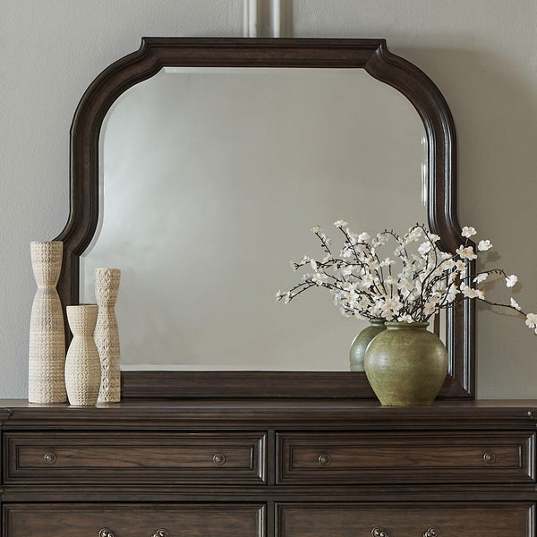 Provence Park - Curved Mirror - Chateau Brown
