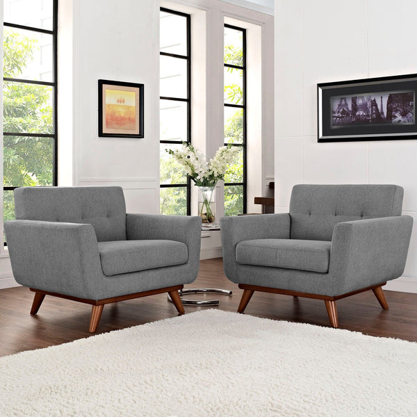 Engage Wood Armchair Set of 2 - Expectation Gray