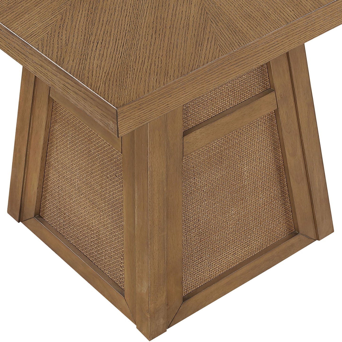 Fenwick - Cane Oak Veneer And Solid Wood Dining Table