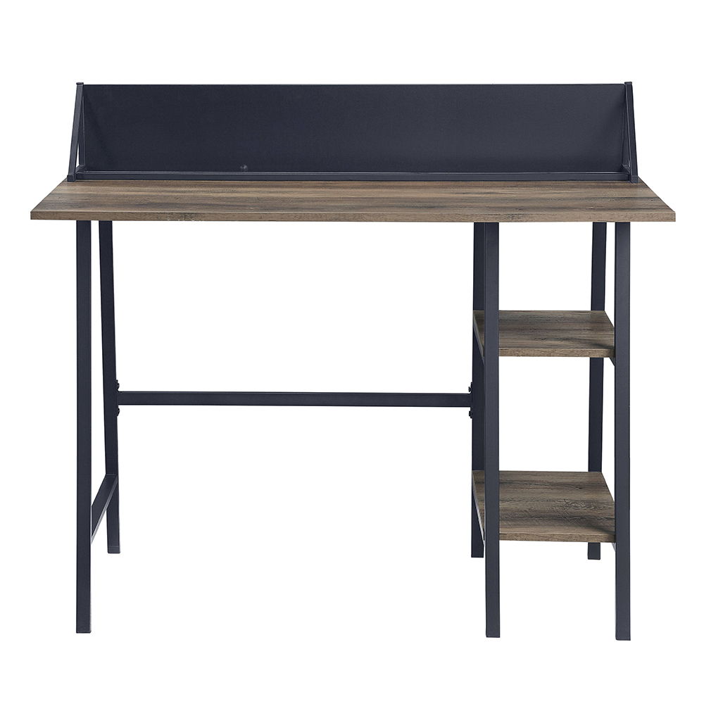 Garima - Writing Desk - Rustic Oak & Black