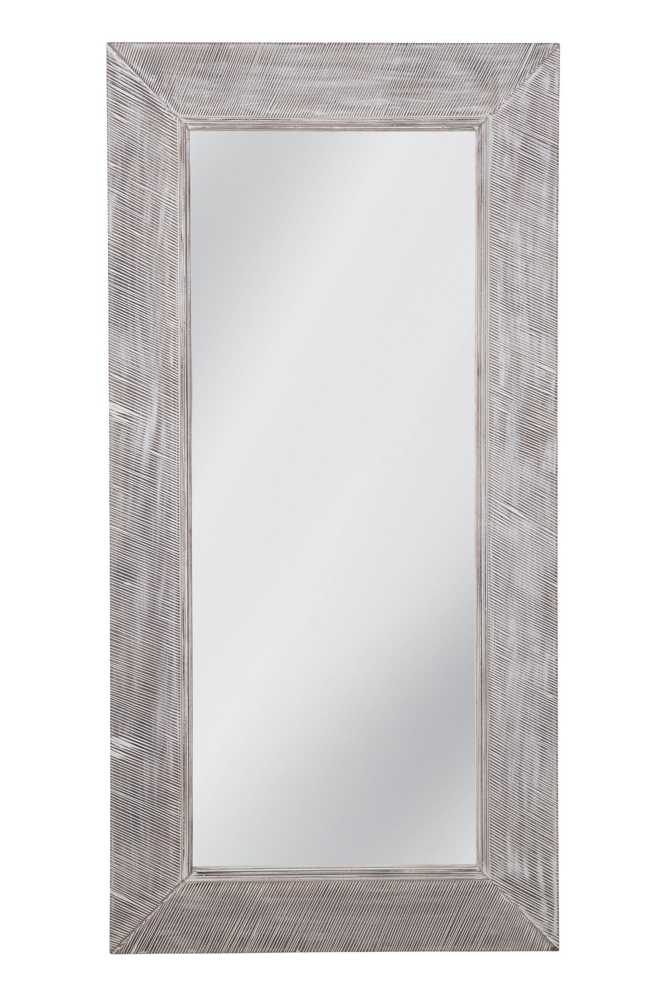 Baker - Floor Mirror - White Wash