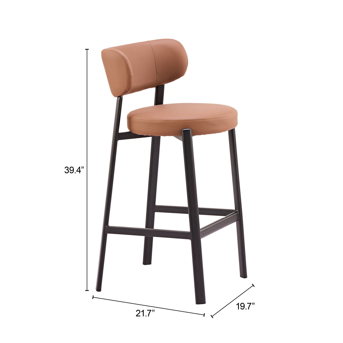 Prairie - Barstool (Set of 2) - Brown