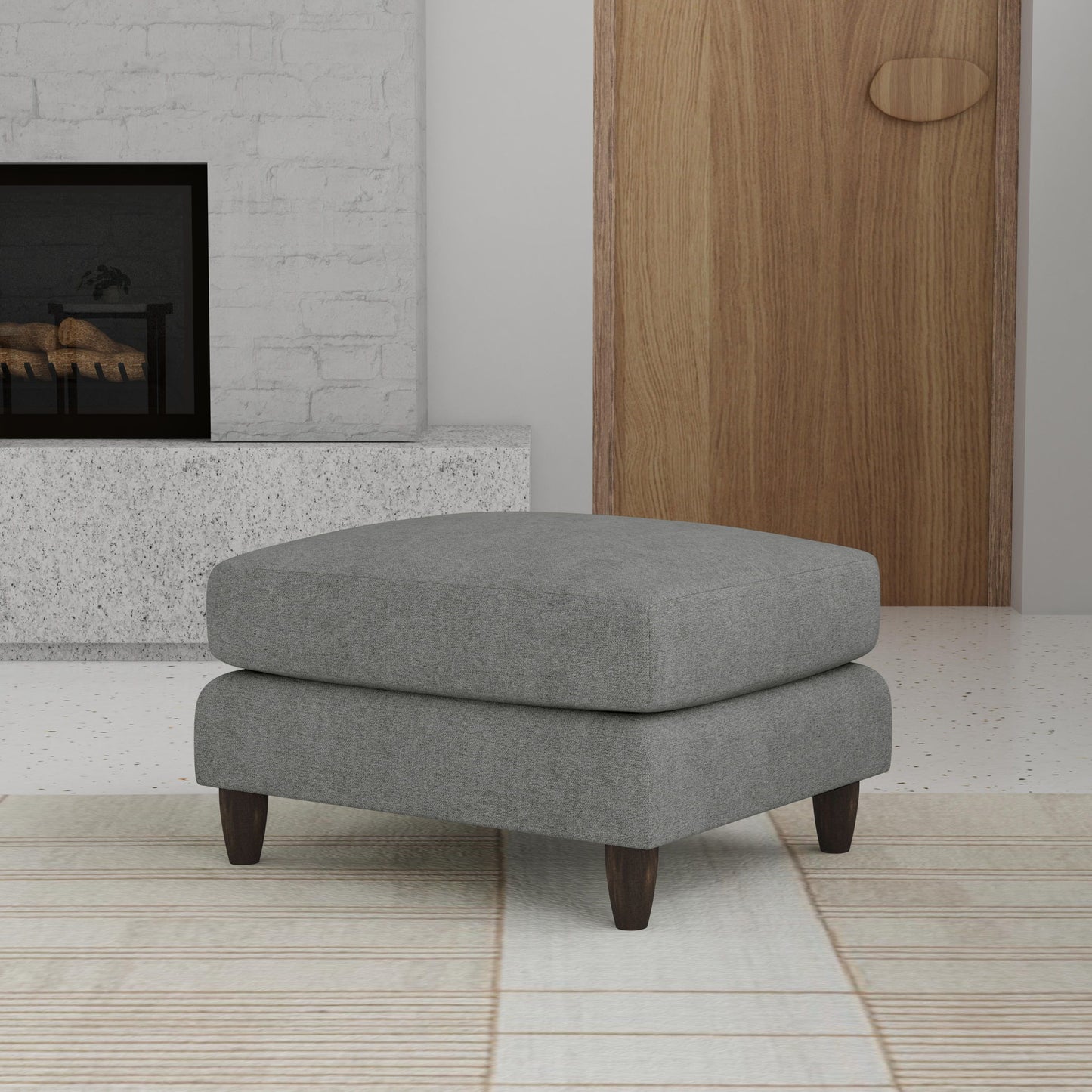 Thomas - Fabric Ottoman