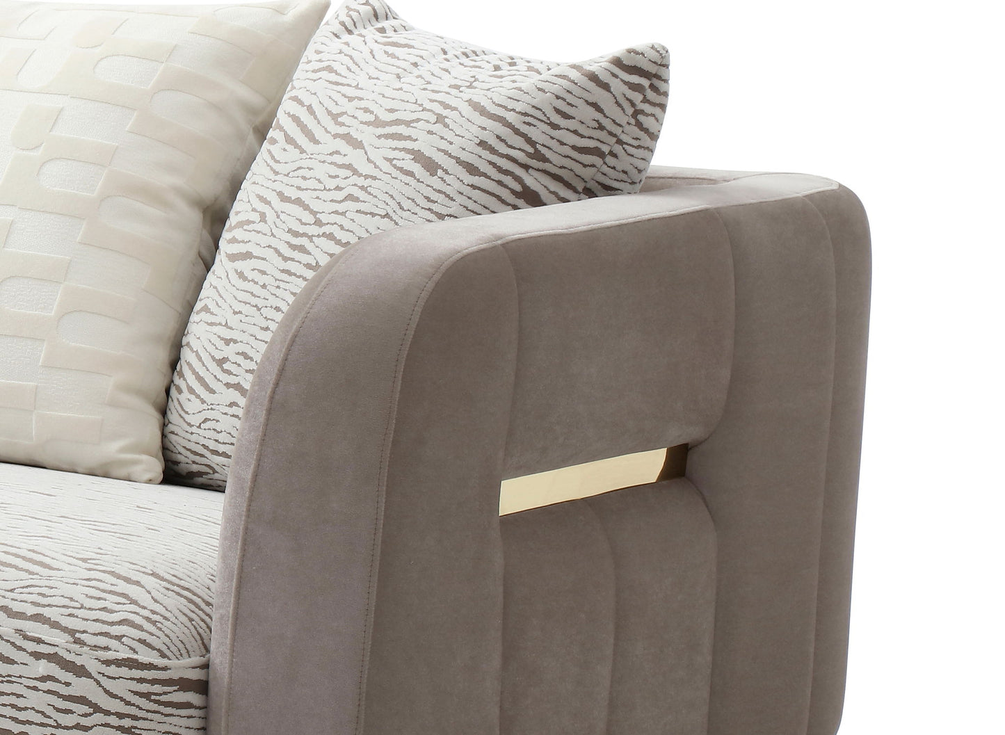 Lexington - Loveseat - Brown / Light Beige