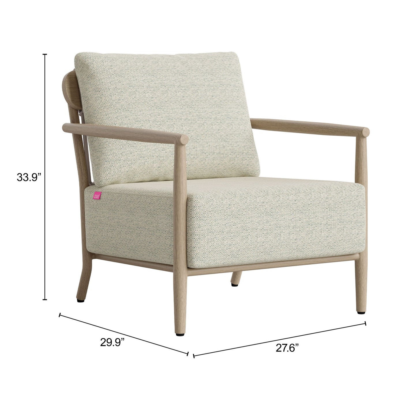 Sora - Armchair - Green / Brown