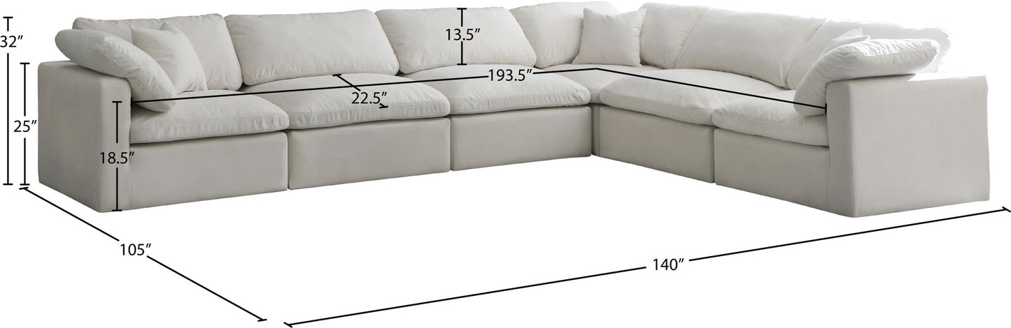 Plush - 6 Piece Modular Sectional