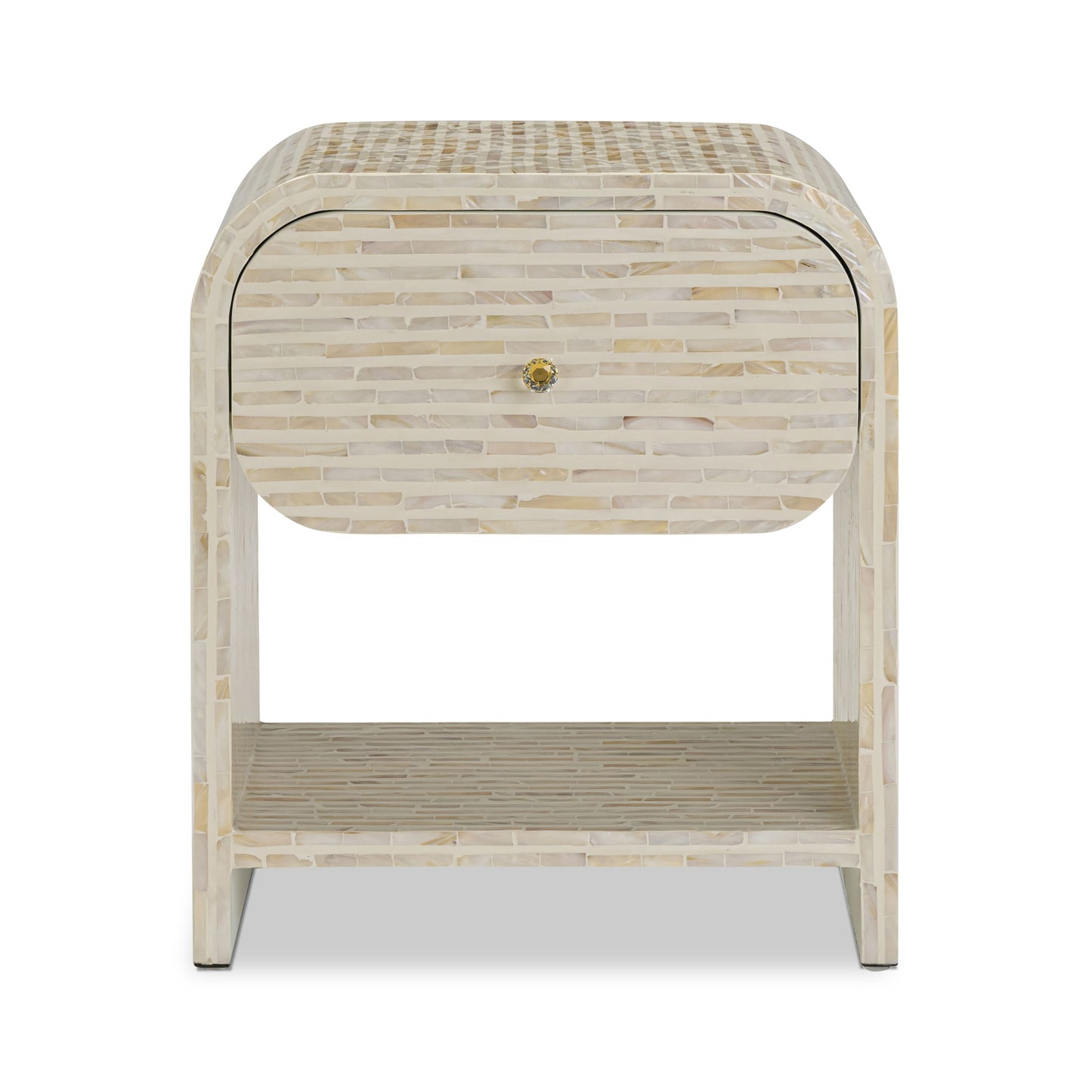 Borno - Mother Of Pearl Nightstand - Natural