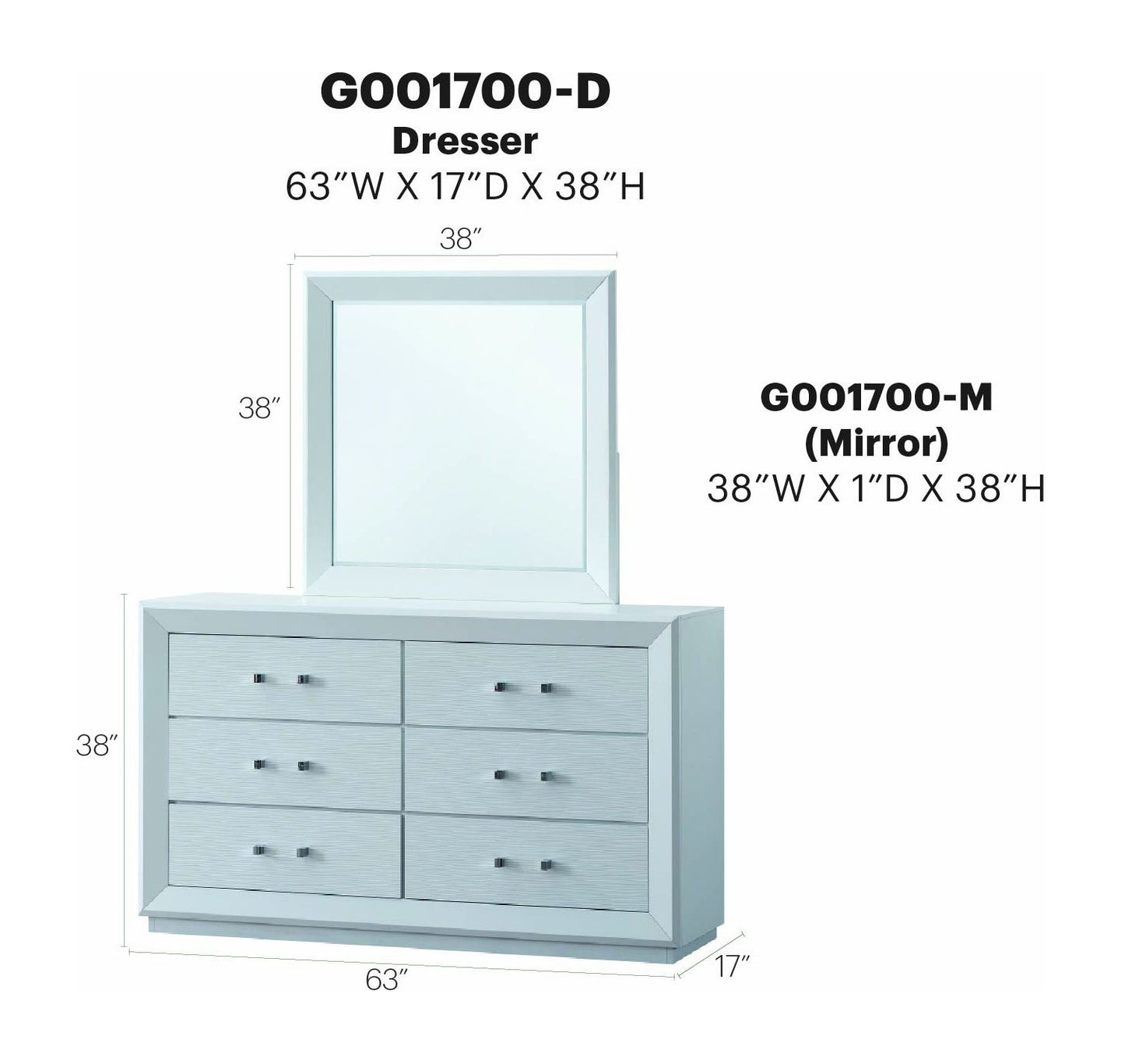 Glory Furniture - Mars - Dresser