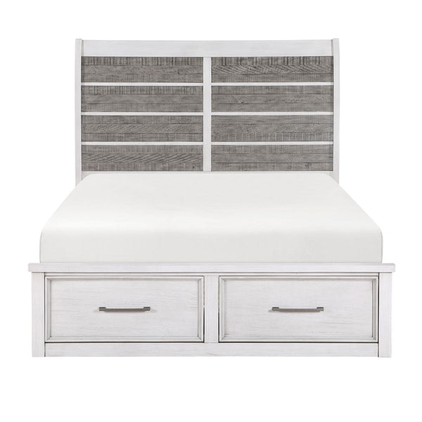 Ambrose California King Platform Bed with Footboard Storage