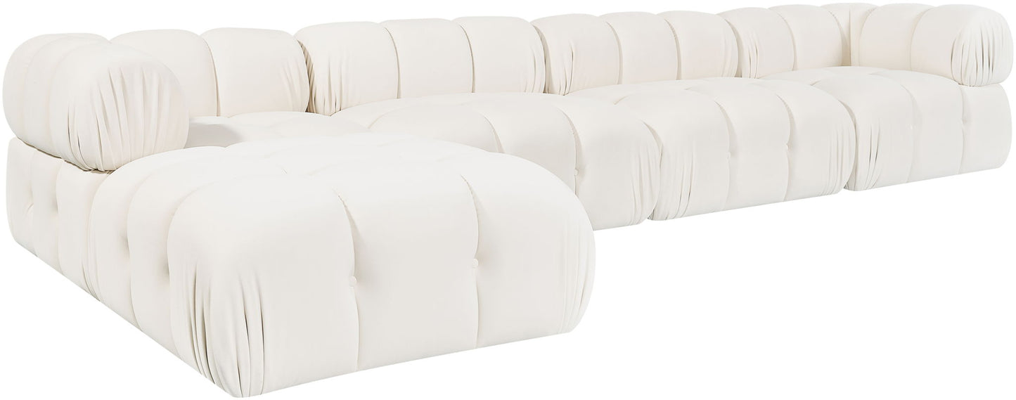 Orin - Fabric Velvet 5 Piece Modular Sectional