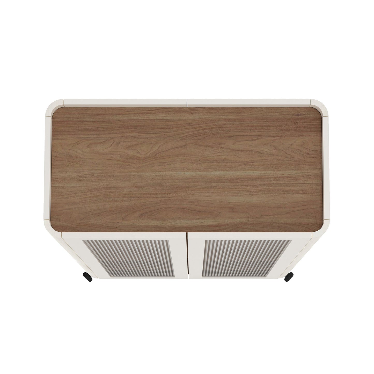 Manhattan Abbey - Bookcase Cabinet With Maple Top
