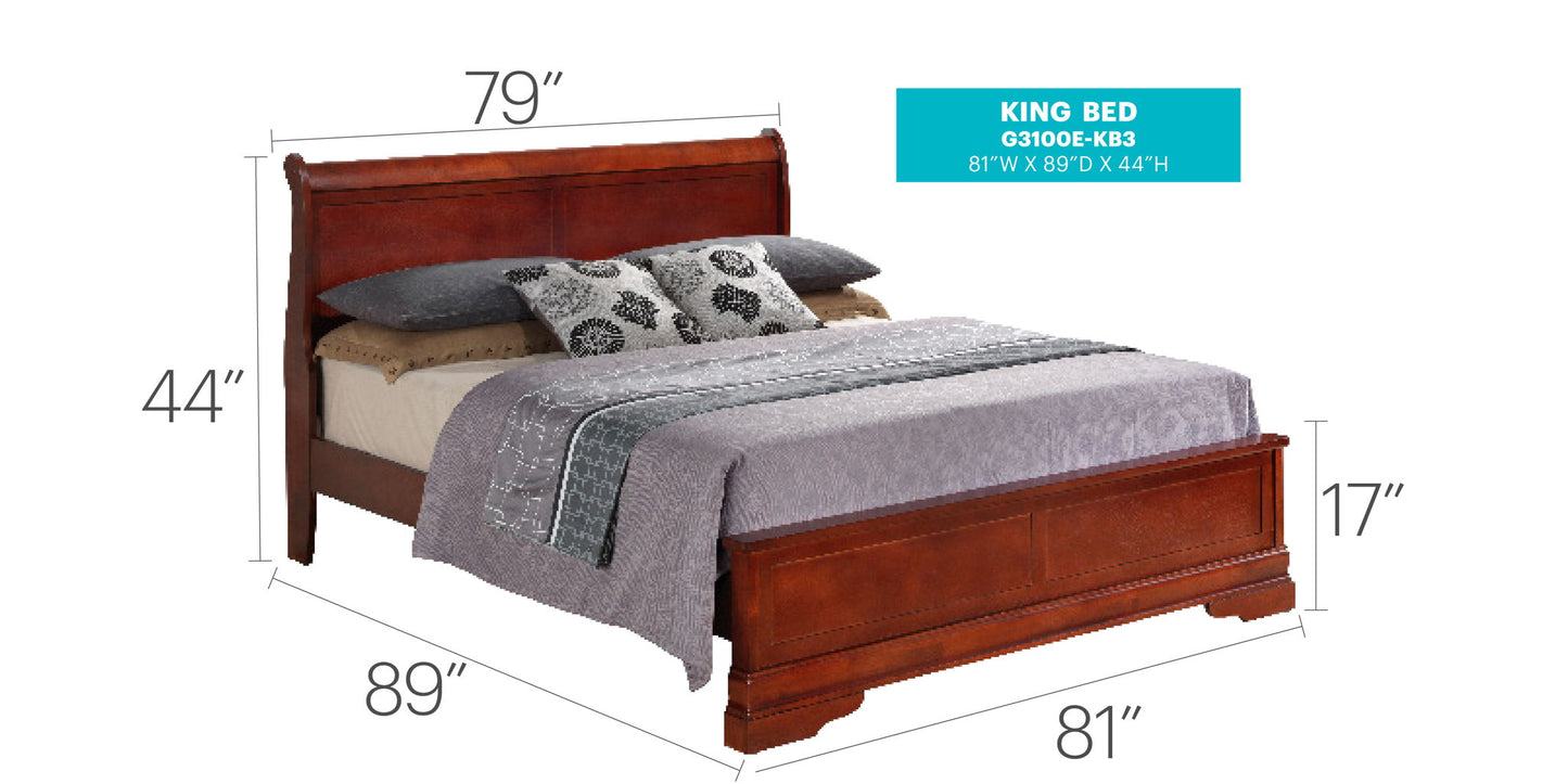 Glory Furniture - Louis Phillipe - Bed
