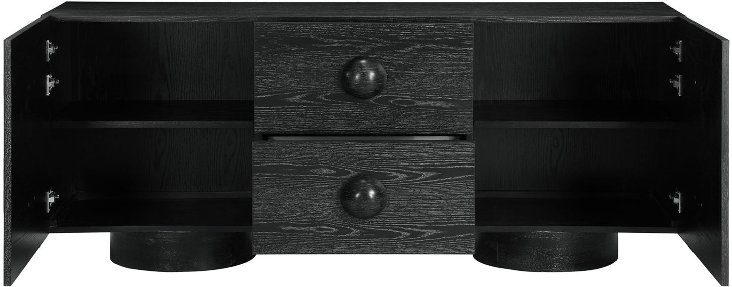 Bubble - Rubberwood with Oak Veneer Sideboard / Buffet
