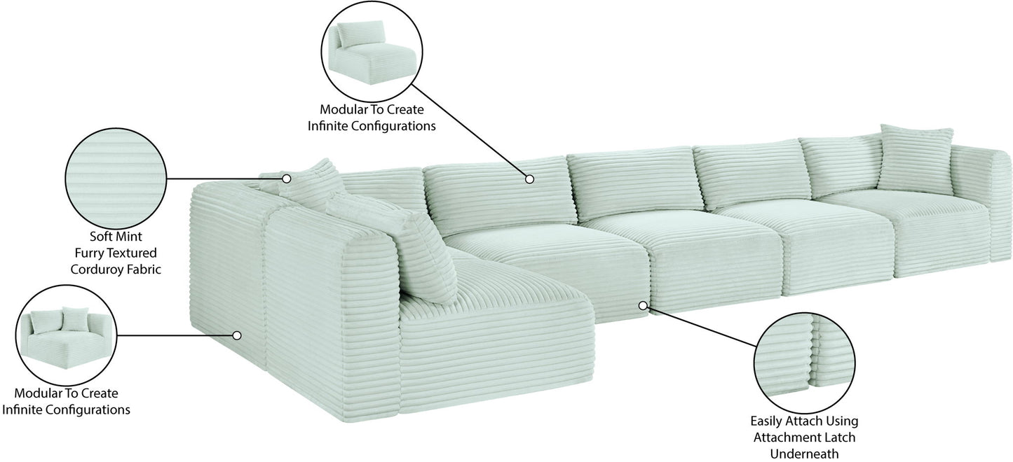 Shaggy - 6 Piece Modular Sectional