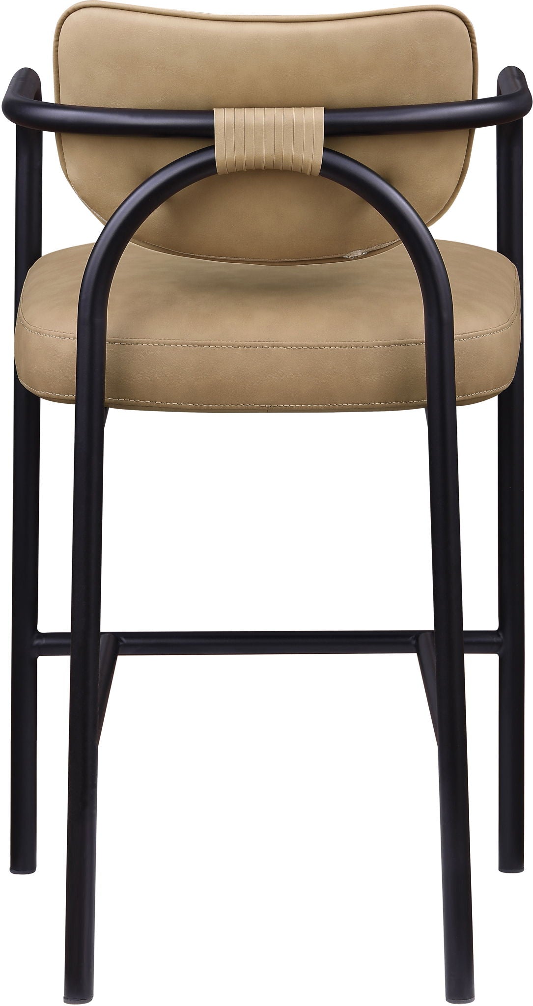 Serava - Faux Leather Upholstered Bar Stool - Tan