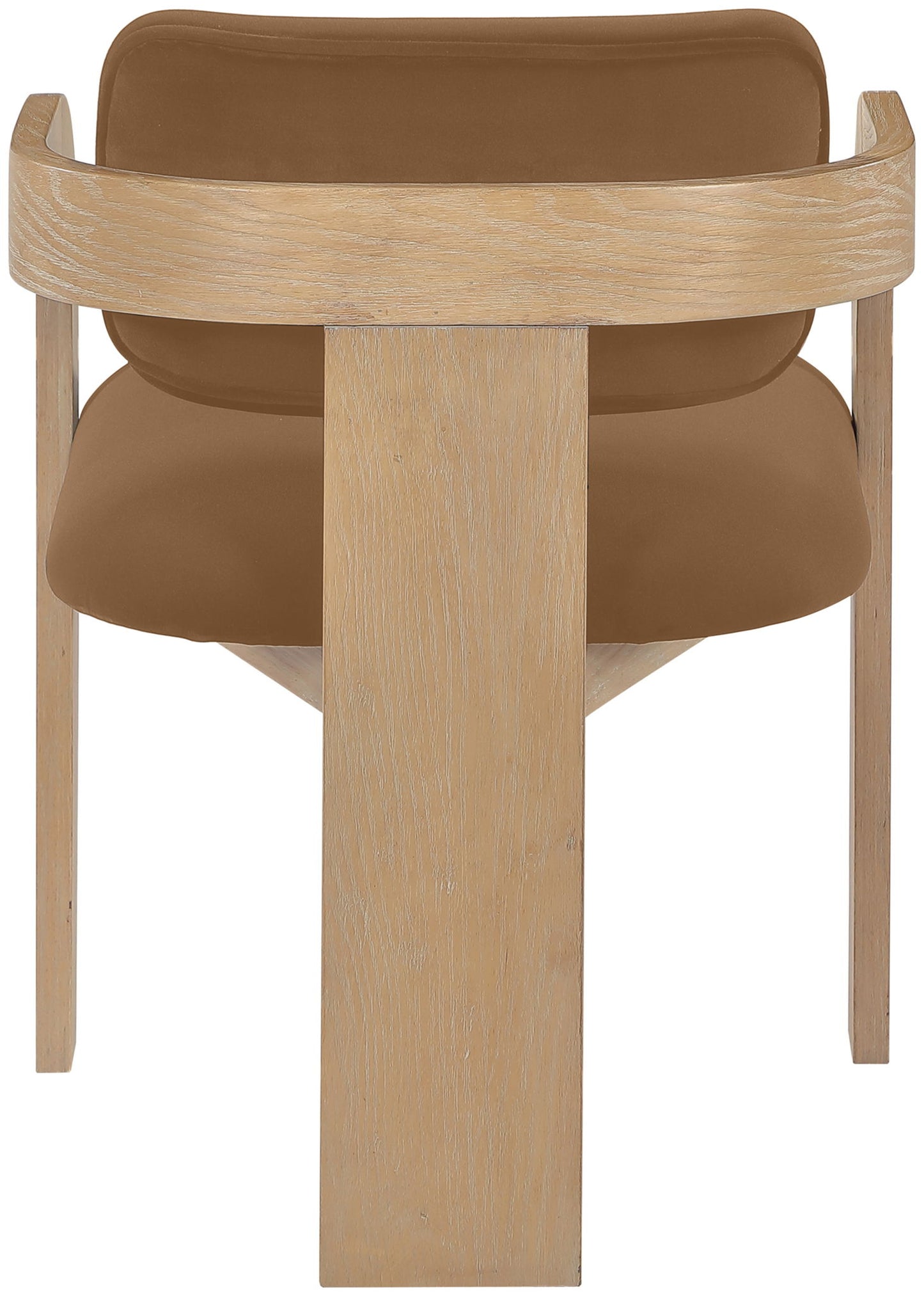 Cedra - Velvet Performance Fabric Upholstered Dining Chair (Set of 2) - Natural Frame