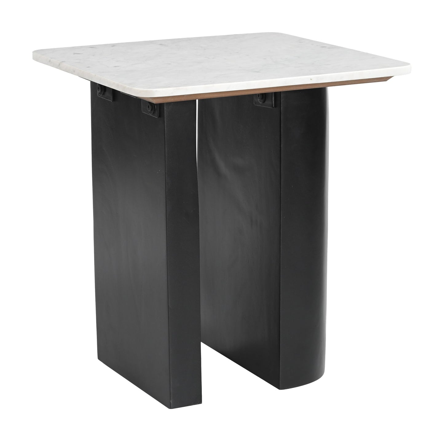 Fiora - Side Table - White / Black
