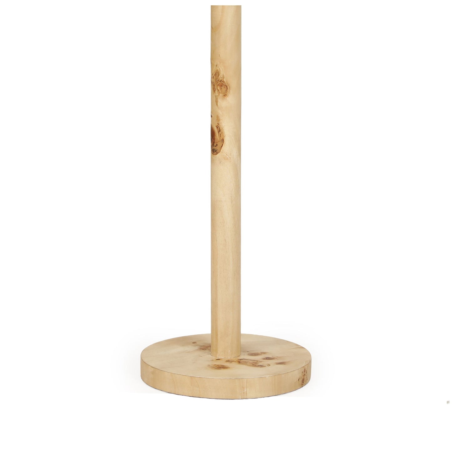 Lamia - Burl and Raffia Designer Table Lamp - Natural