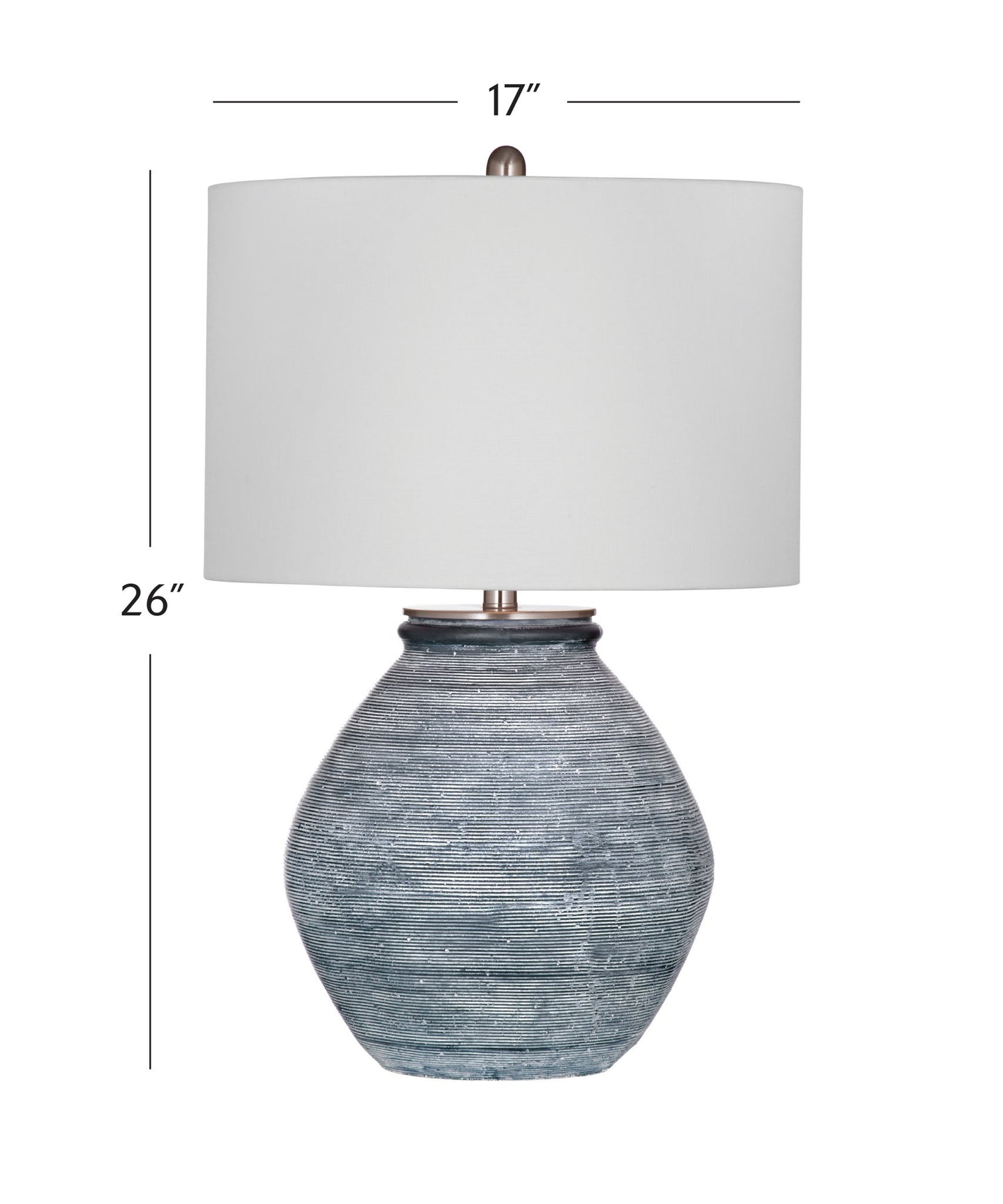 Midlands - Table Lamp - Blue / White