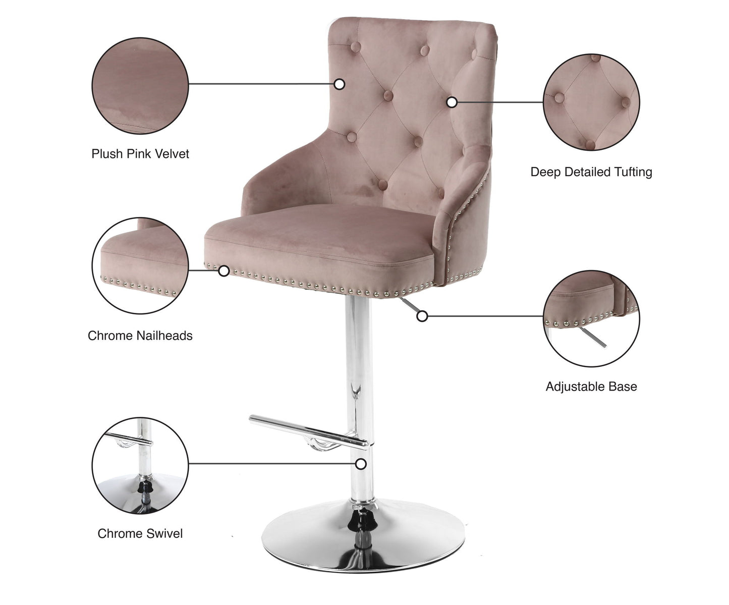 Claude - Adjustable Stool Swivel