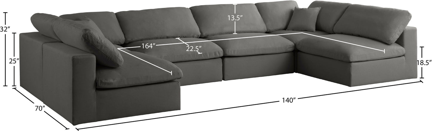 Plush - 6 Piece Modular Sectional