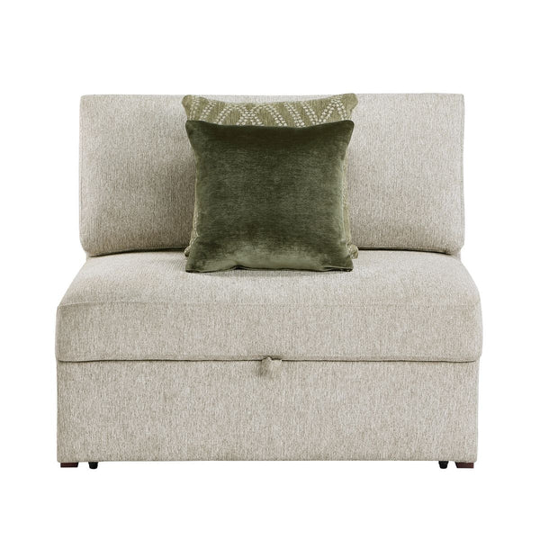 Isla 3-Piece Sectional with Pull-out Bed and Click Motion Back