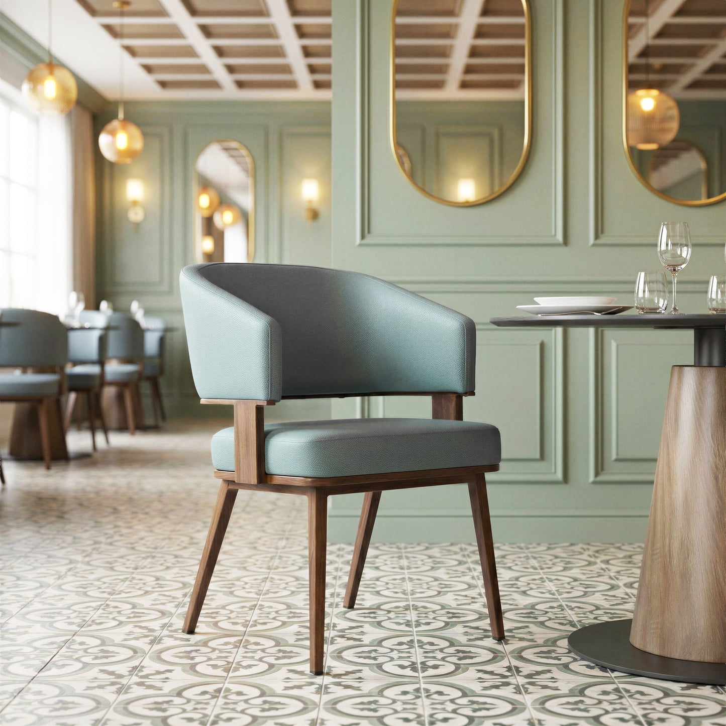 Poise - Dining Chair - Blue