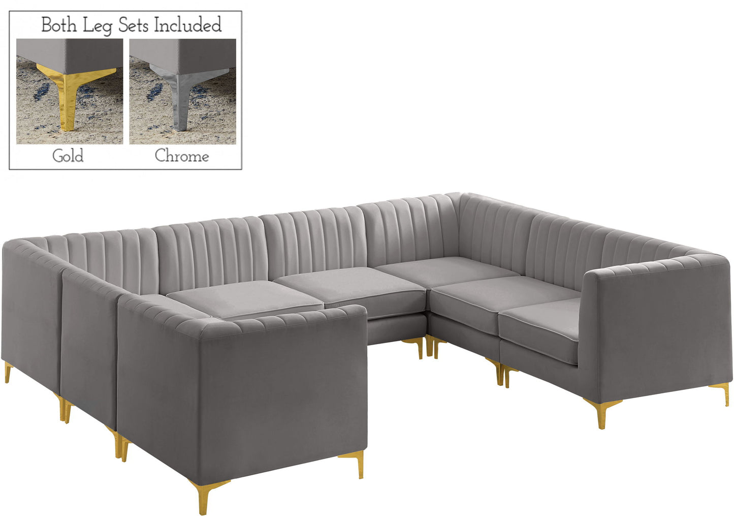 Alina - 8 Piece Modular Sectional