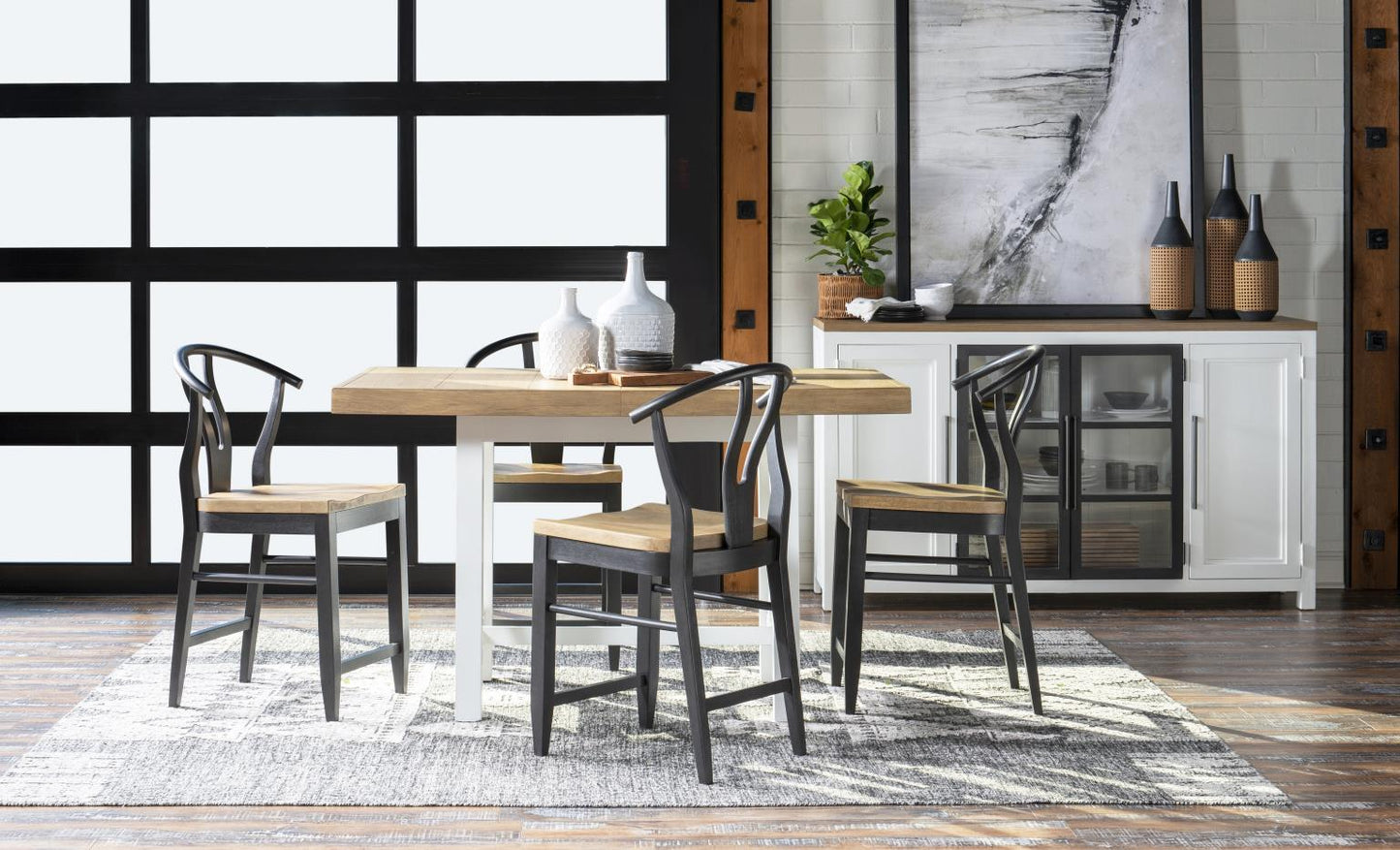 Franklin - Credenza - Harvest Oak / Natural White