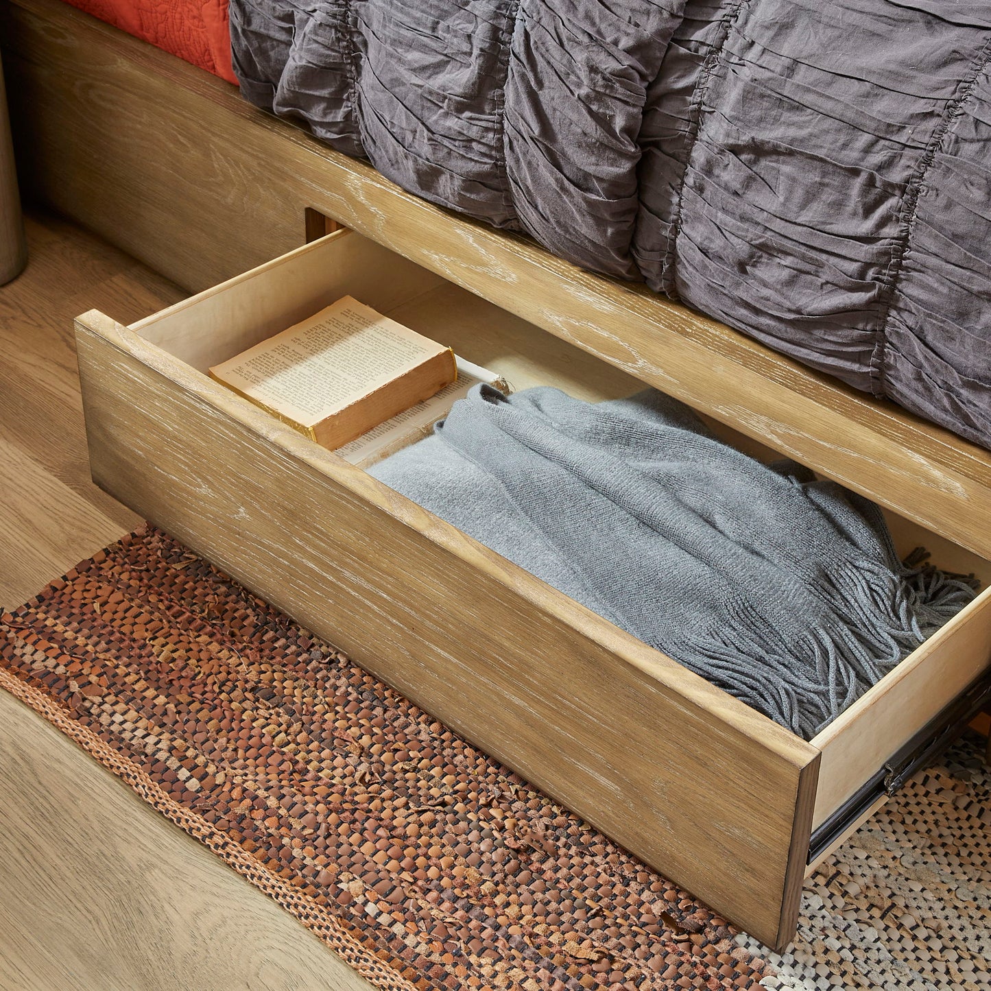 Normandy - Panel Storage Bed