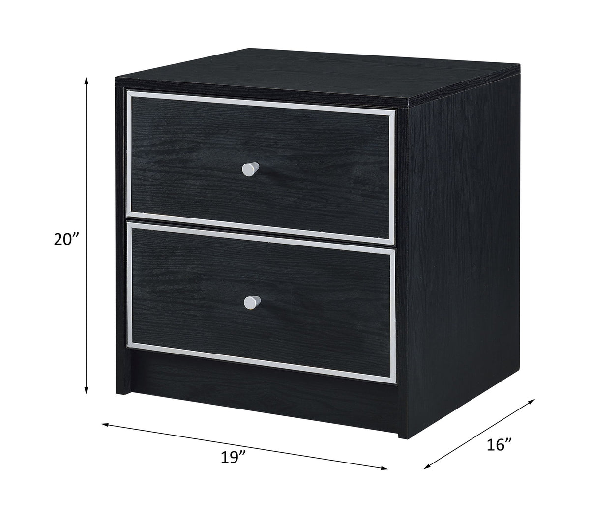Jabir - Accent Table - Black & Silver
