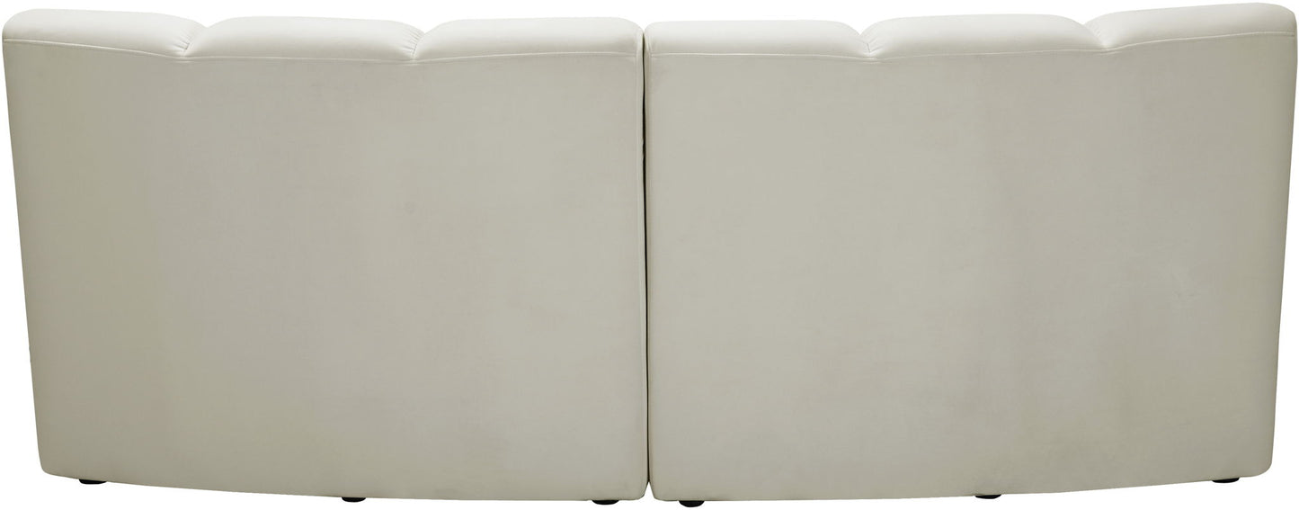 Infinity - 2 Piece Velvet Modular Sectional